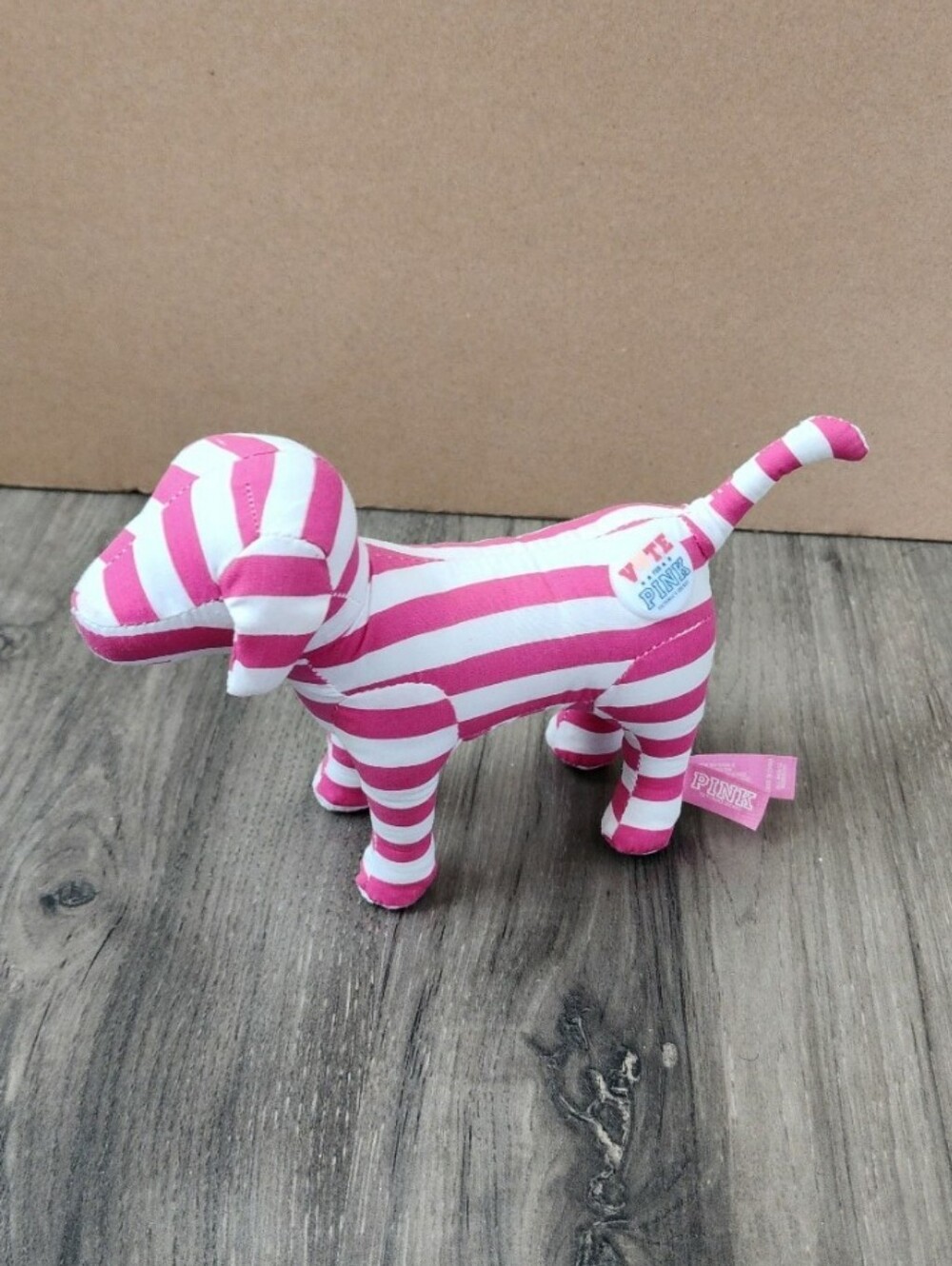 Vs Pink Striped Dog